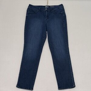 Style & Co Women's Size 12 Straight‎ Leg High-Rise Blue Jeans